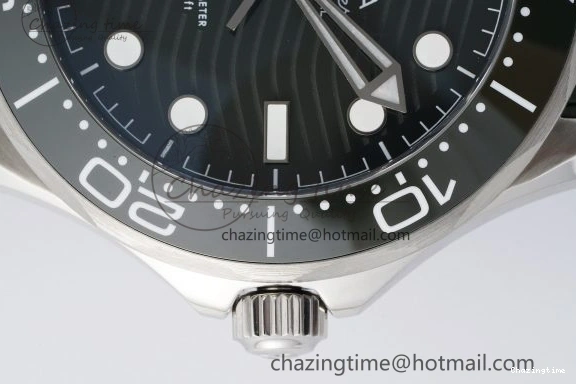 0316 Seamaster Diver 300M ZF 1:1 Best Edition Green Ceramic Green Dial on Green Rubber Strap A TravelReady 7823